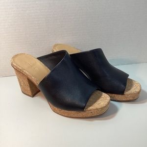 Vince Brand Women’s Heeled Slides.  7.5. Size and  3 inch heel.